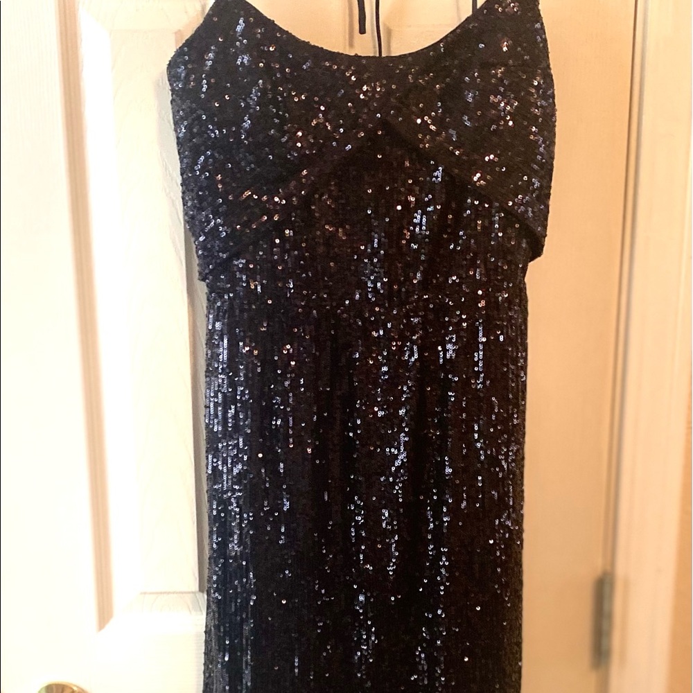 Express black cocktail dress